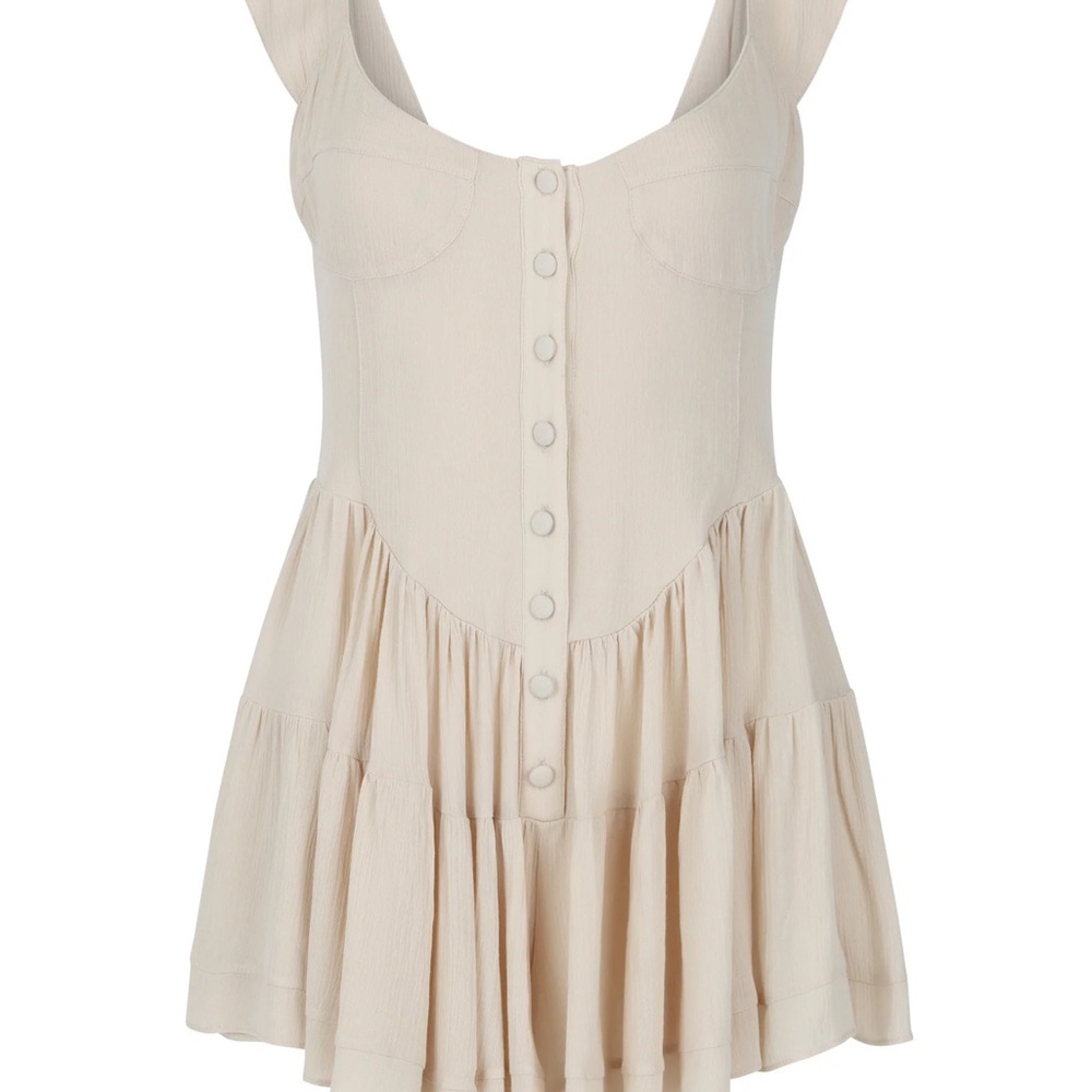 Vanessa Mooney Elisabeth Romper Ivory - Picture 9 of 10